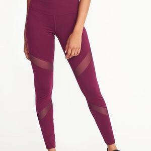 Old Navy Active Full Length Mesh Panel Leggings